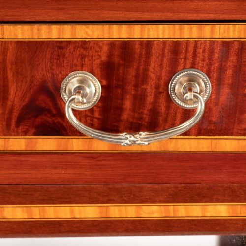 GOOD QUALITY EDWARDIAN INLAID MAHOGANY DISPLAY CABINET - ADDITIONAL PHOTO 14