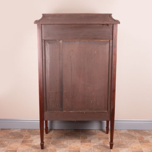 GOOD QUALITY EDWARDIAN INLAID MAHOGANY DISPLAY CABINET - ADDITIONAL PHOTO 16