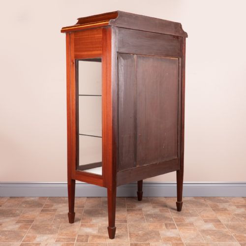 GOOD QUALITY EDWARDIAN INLAID MAHOGANY DISPLAY CABINET - ADDITIONAL PHOTO 17