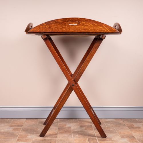 19THC OAK BUTLERS TRAY STAND - ADDITIONAL PHOTO 1