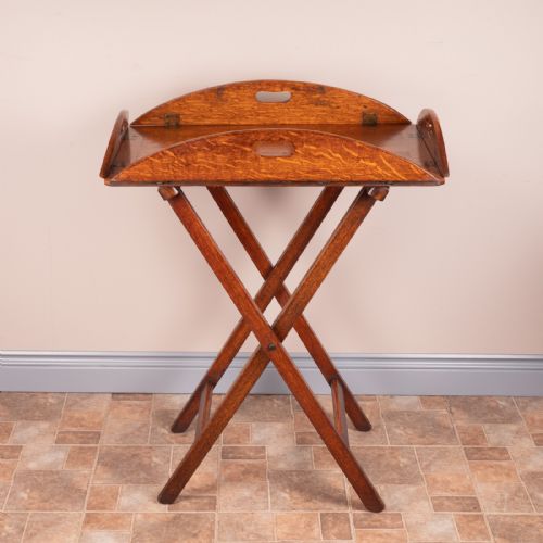 19THC OAK BUTLERS TRAY STAND - ADDITIONAL PHOTO 2