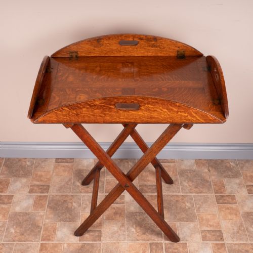19THC OAK BUTLERS TRAY STAND - ADDITIONAL PHOTO 3