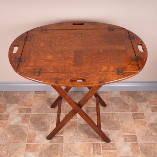 19THC OAK BUTLERS TRAY STAND - ADDITIONAL PHOTO 6