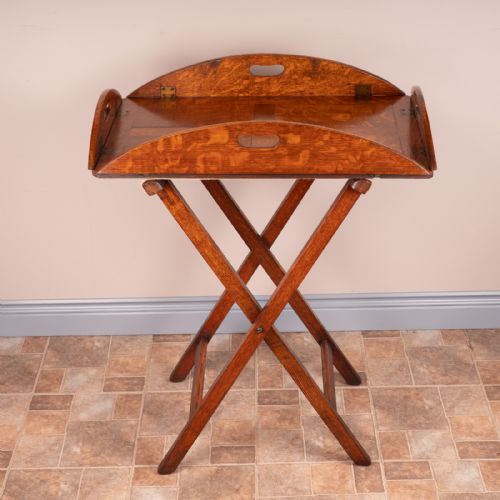 19THC OAK BUTLERS TRAY STAND - ADDITIONAL PHOTO 12
