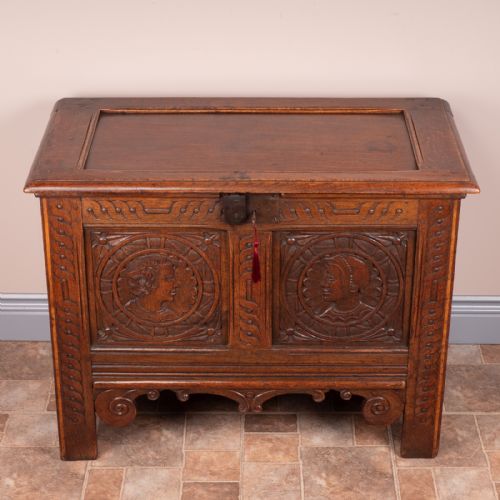 19THC OAK BRETON MARRIAGE CHEST - ADDITIONAL PHOTO 2