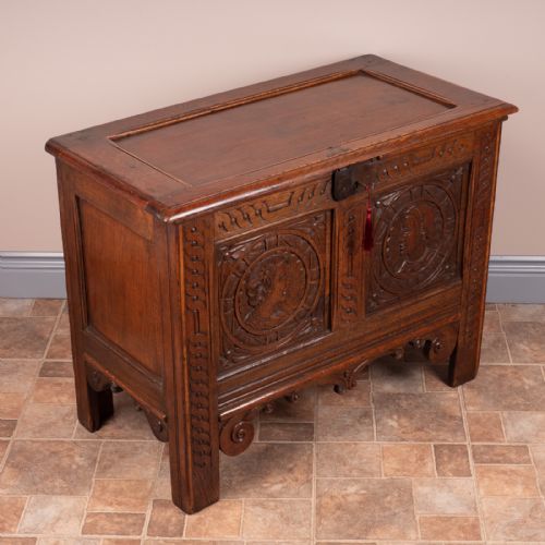 19THC OAK BRETON MARRIAGE CHEST - ADDITIONAL PHOTO 6