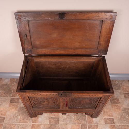 19THC OAK BRETON MARRIAGE CHEST - ADDITIONAL PHOTO 8