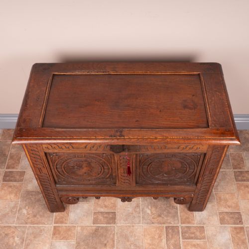 19THC OAK BRETON MARRIAGE CHEST - ADDITIONAL PHOTO 9
