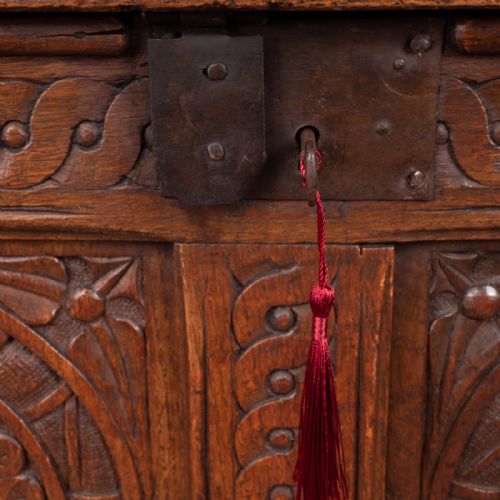 19THC OAK BRETON MARRIAGE CHEST - ADDITIONAL PHOTO 12