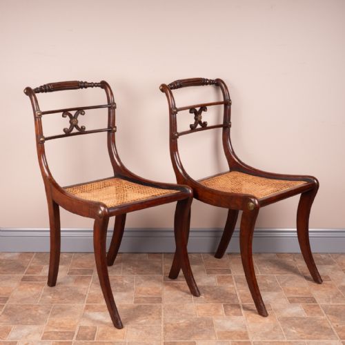 pair of regency style chairs - CATEGORY: ANTIQUE CHAIRS - DATED 1900