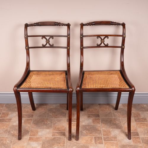 PAIR OF REGENCY STYLE CHAIRS - ADDITIONAL PHOTO 1