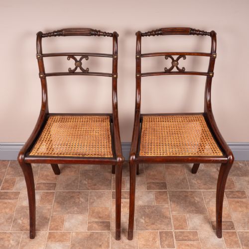 PAIR OF REGENCY STYLE CHAIRS - ADDITIONAL PHOTO 5