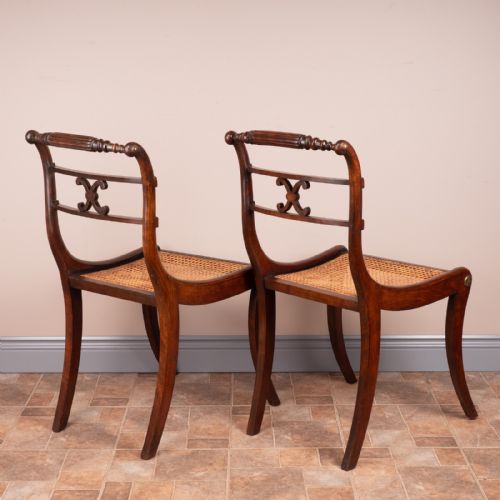 PAIR OF REGENCY STYLE CHAIRS - ADDITIONAL PHOTO 6
