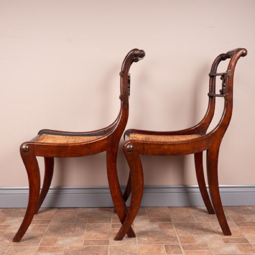 PAIR OF REGENCY STYLE CHAIRS - ADDITIONAL PHOTO 9