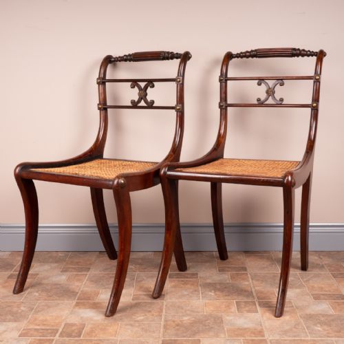 PAIR OF REGENCY STYLE CHAIRS - ADDITIONAL PHOTO 10