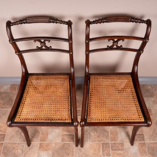 PAIR OF REGENCY STYLE CHAIRS - ADDITIONAL PHOTO 12