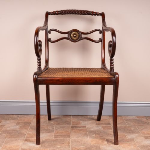 REGENCY STYLE CARVER CHAIR - ADDITIONAL PHOTO 2