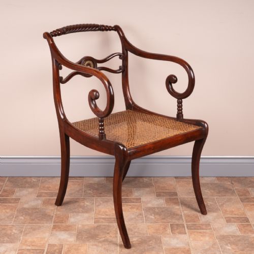 REGENCY STYLE CARVER CHAIR - ADDITIONAL PHOTO 4