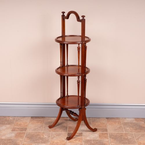 good quality edwardian inlaid cake stand - CATEGORY: ANTIQUE MISCELLANEOUS - DATED EDWARDIAN
