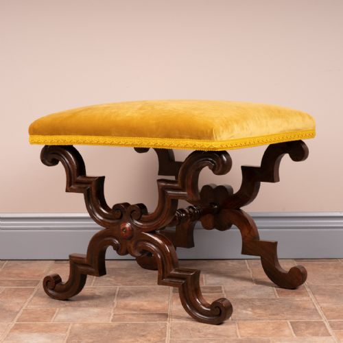 19THC ROSEWOOD STOOL - ADDITIONAL PHOTO 4