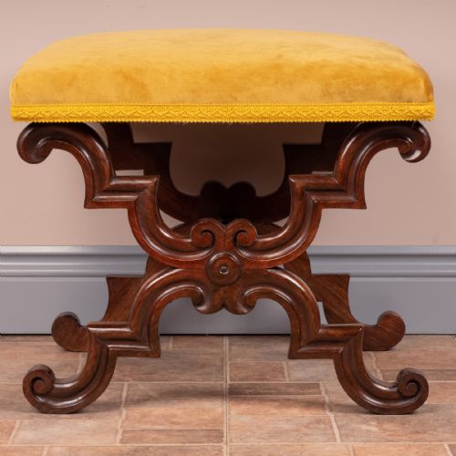 19THC ROSEWOOD STOOL - ADDITIONAL PHOTO 8