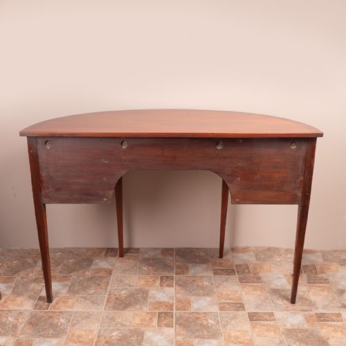 INLAID MAHOGANY DEMI LUNE SIDE CABINET - ADDITIONAL PHOTO 4
