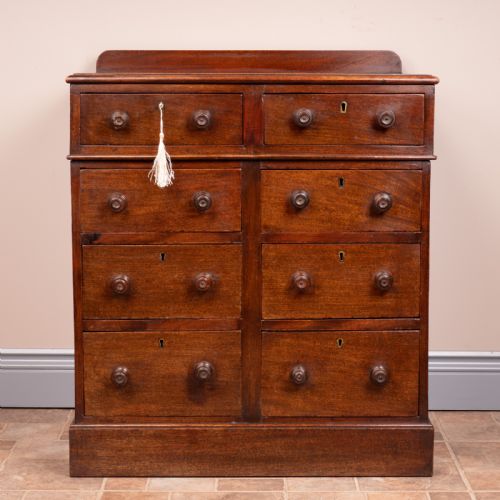 8 DRAWER MAHOGANY CHEST OF DRAWERS - ADDITIONAL PHOTO 2