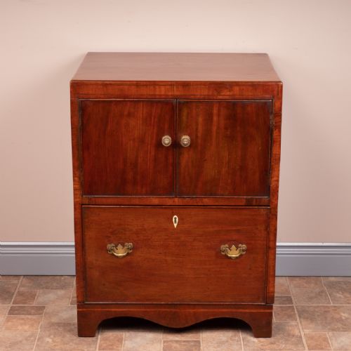 mahogany bedside commode - CATEGORY: ANTIQUE CABINETS - DATED 19TH CENTURY