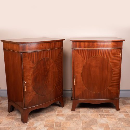 PAIR OF INLAID MAHOGANY CABINETS - ADDITIONAL PHOTO 2