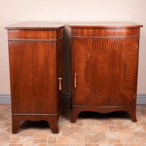 PAIR OF INLAID MAHOGANY CABINETS - ADDITIONAL PHOTO 3