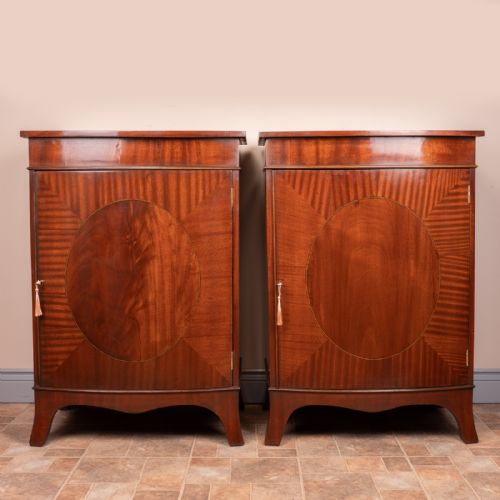 PAIR OF INLAID MAHOGANY CABINETS - ADDITIONAL PHOTO 6
