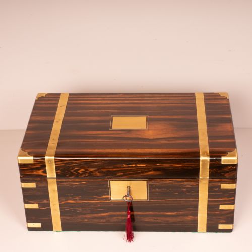 FINE QUALITY COROMANDEL WRITING SLOPE - ADDITIONAL PHOTO 2