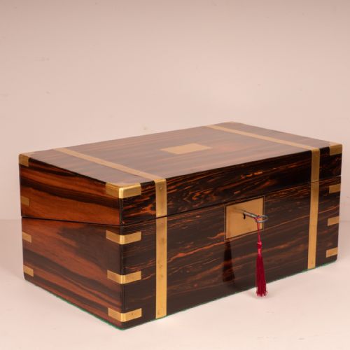 FINE QUALITY COROMANDEL WRITING SLOPE - ADDITIONAL PHOTO 3
