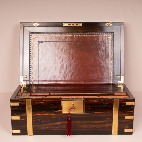 FINE QUALITY COROMANDEL WRITING SLOPE - ADDITIONAL PHOTO 7
