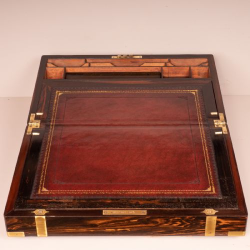 FINE QUALITY COROMANDEL WRITING SLOPE - ADDITIONAL PHOTO 8