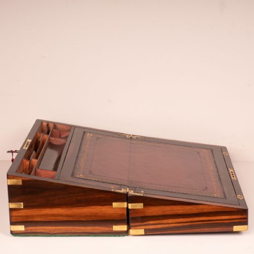 FINE QUALITY COROMANDEL WRITING SLOPE - ADDITIONAL PHOTO 9