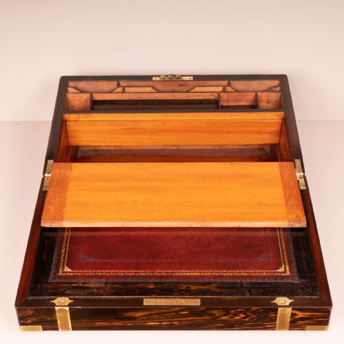 FINE QUALITY COROMANDEL WRITING SLOPE - ADDITIONAL PHOTO 13