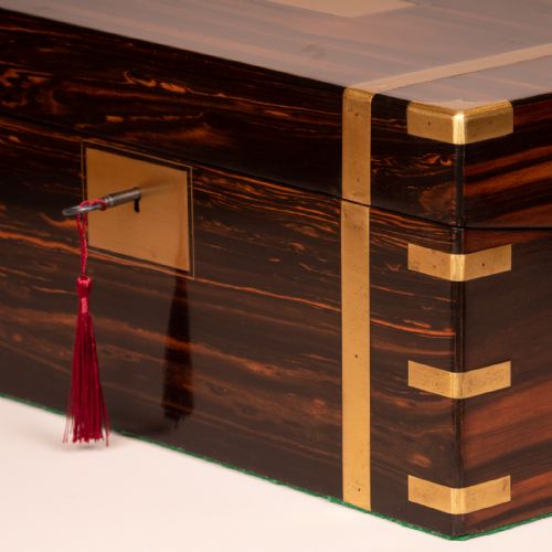 FINE QUALITY COROMANDEL WRITING SLOPE - ADDITIONAL PHOTO 17