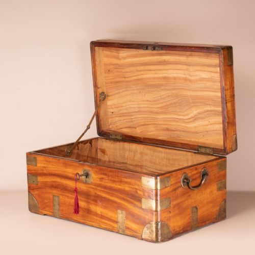 19THC SMALL CAMPHORWOOD TRUNK - ADDITIONAL PHOTO 8