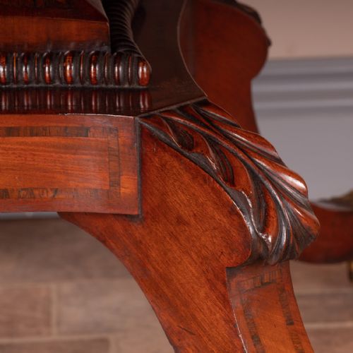 GOOD QUALITY REGENCY INLAID MAHOGANY PEMBROKE TABLE - ADDITIONAL PHOTO 11