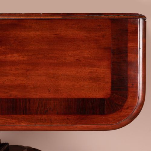 GOOD QUALITY REGENCY INLAID MAHOGANY PEMBROKE TABLE - ADDITIONAL PHOTO 15