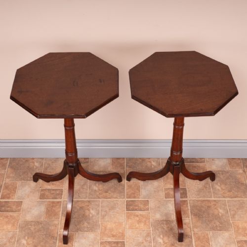 PAIR OF 19THC MAHOGANY OCCASIONAL TABLES - ADDITIONAL PHOTO 1