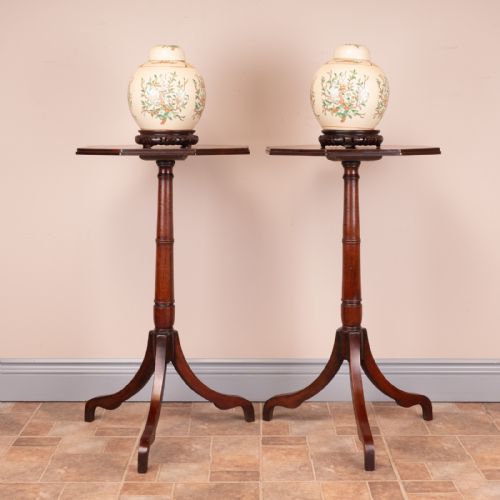 PAIR OF 19THC MAHOGANY OCCASIONAL TABLES - ADDITIONAL PHOTO 2