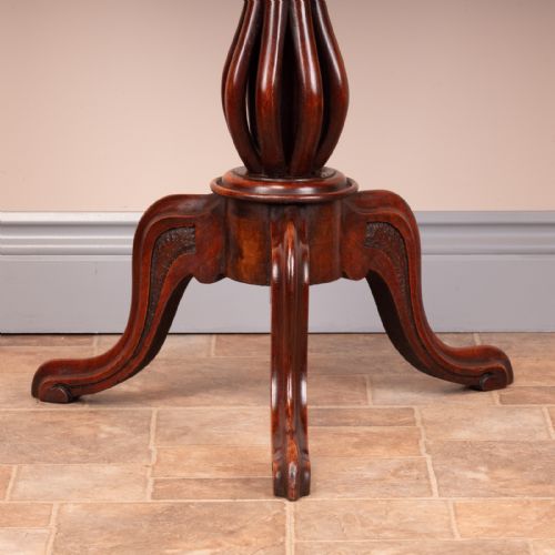GOOD QUALITY VICTORIAN WALNUT CHESS TABLE - ADDITIONAL PHOTO 7