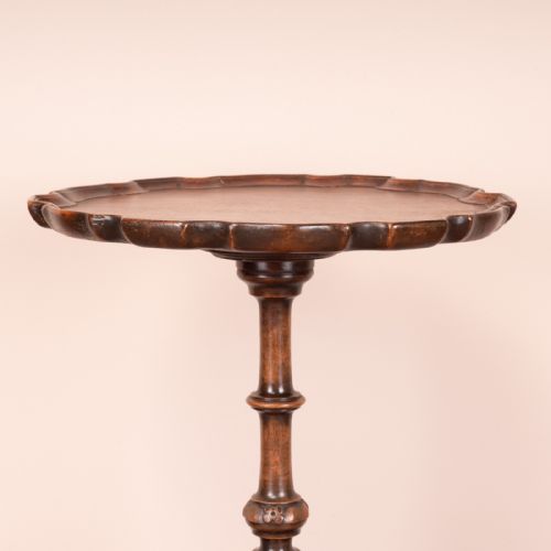 FINE QUALITY CARVED MAHOGANY WINE TABLE - ADDITIONAL PHOTO 7