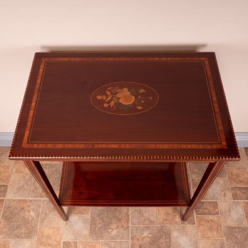 PAIR OF INLAID MAHOGANY OCCASIONAL TABLES - ADDITIONAL PHOTO 12