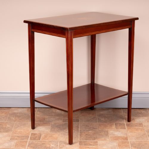 PAIR OF INLAID MAHOGANY OCCASIONAL TABLES - ADDITIONAL PHOTO 17