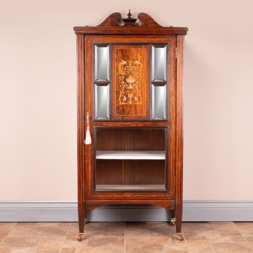 EDWARDIAN INLAID MUSIC CABINET - ADDITIONAL PHOTO 2