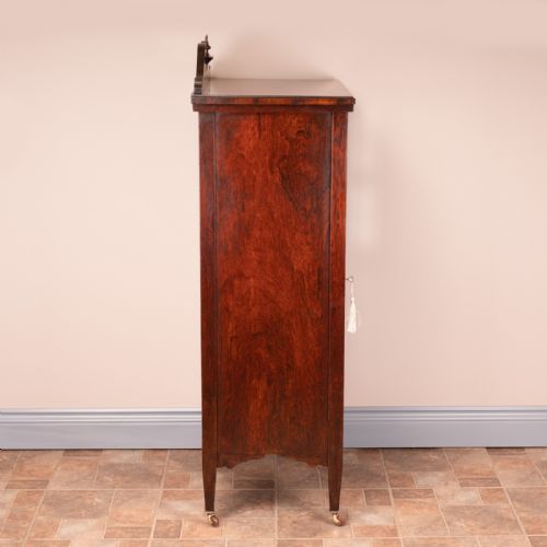 EDWARDIAN INLAID MUSIC CABINET - ADDITIONAL PHOTO 4