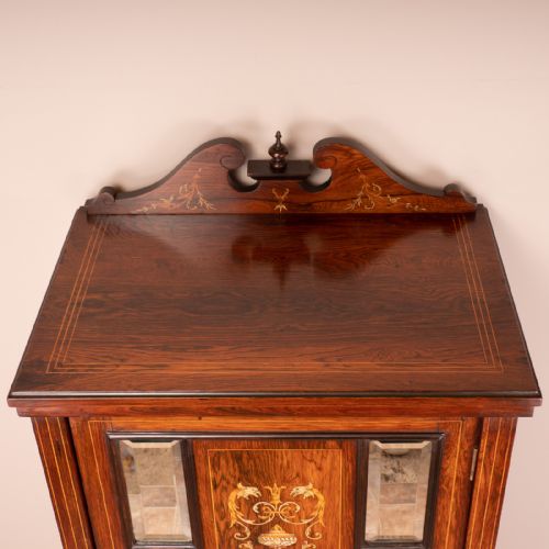 EDWARDIAN INLAID MUSIC CABINET - ADDITIONAL PHOTO 9